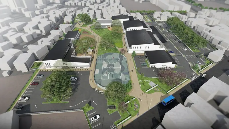 施設全体の完成予想図